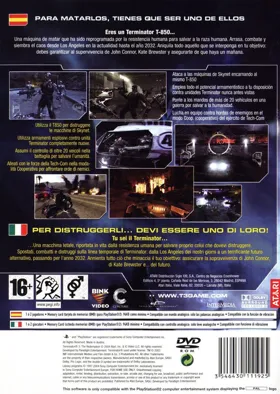 Terminator 3 - The Redemption box cover back